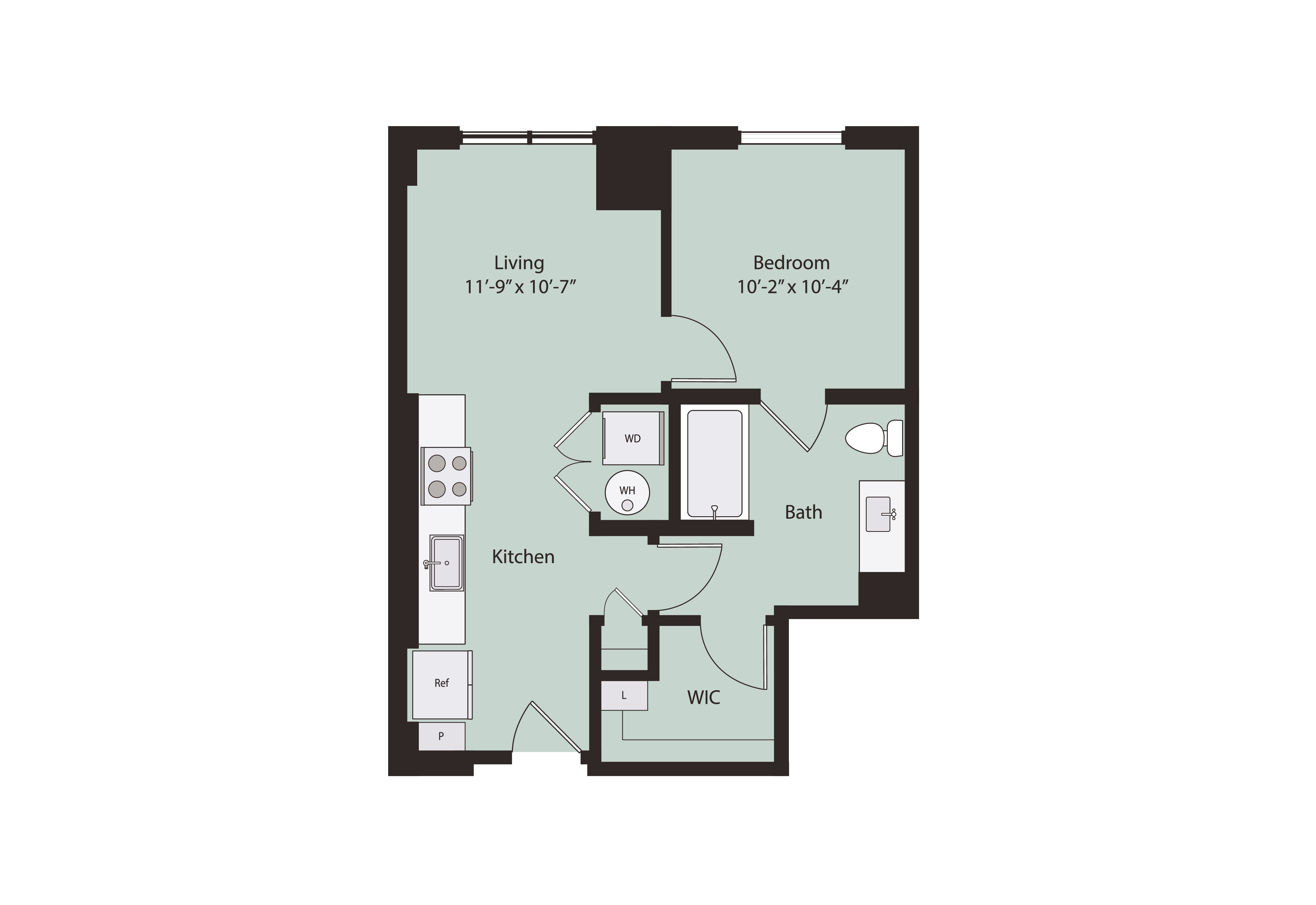 Floor plan layout diagram for A0